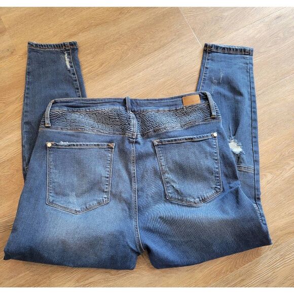 Judy Blue jeans denim plus size 18 distressed - Picture 7 of 8